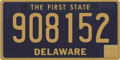 DE license plate 908152