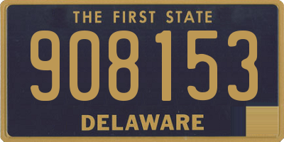 DE license plate 908153