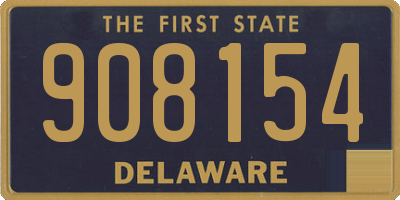 DE license plate 908154