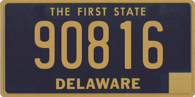 DE license plate 90816