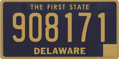 DE license plate 908171