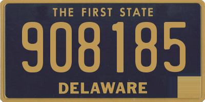 DE license plate 908185