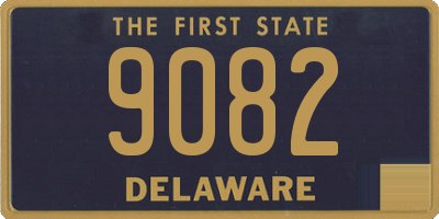 DE license plate 9082