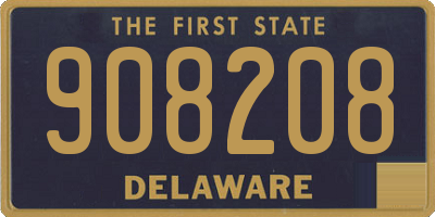 DE license plate 908208