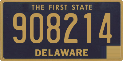 DE license plate 908214