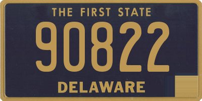 DE license plate 90822
