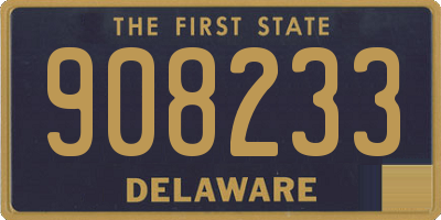 DE license plate 908233