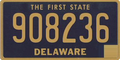 DE license plate 908236