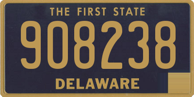 DE license plate 908238