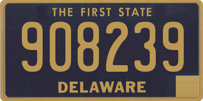 DE license plate 908239