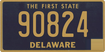 DE license plate 90824