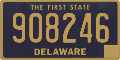 DE license plate 908246