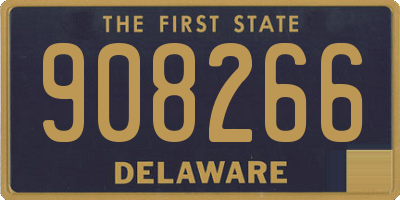 DE license plate 908266