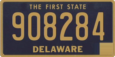 DE license plate 908284