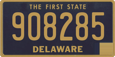 DE license plate 908285