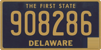DE license plate 908286