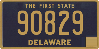 DE license plate 90829