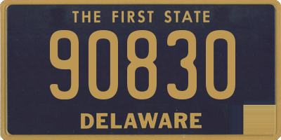 DE license plate 90830