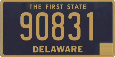 DE license plate 90831