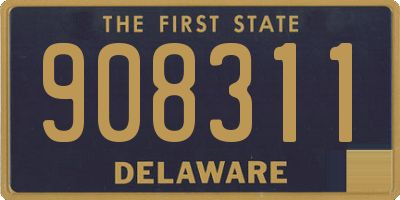 DE license plate 908311