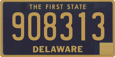 DE license plate 908313