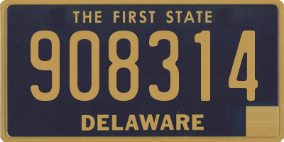 DE license plate 908314
