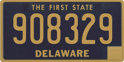 DE license plate 908329