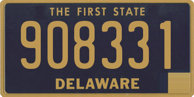 DE license plate 908331