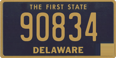 DE license plate 90834