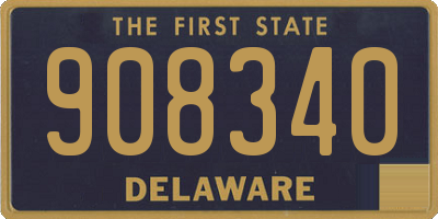 DE license plate 908340