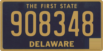 DE license plate 908348