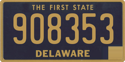 DE license plate 908353