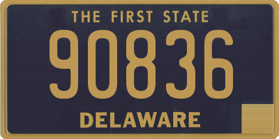 DE license plate 90836