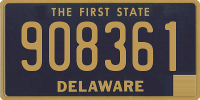 DE license plate 908361