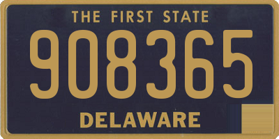 DE license plate 908365