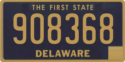 DE license plate 908368