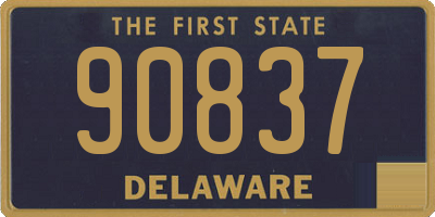 DE license plate 90837