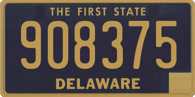 DE license plate 908375