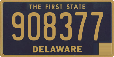 DE license plate 908377