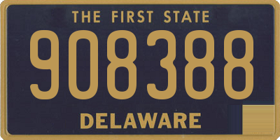 DE license plate 908388