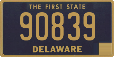 DE license plate 90839