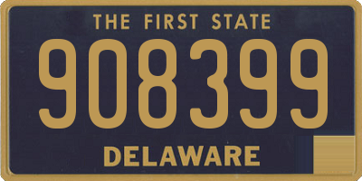 DE license plate 908399