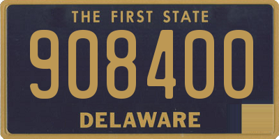 DE license plate 908400