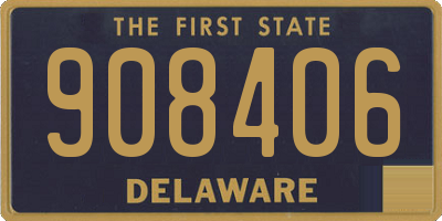 DE license plate 908406