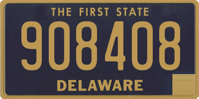 DE license plate 908408
