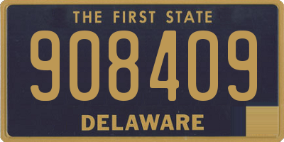 DE license plate 908409