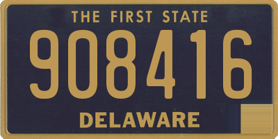 DE license plate 908416