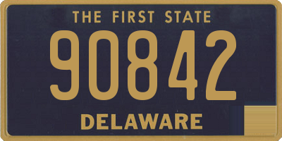 DE license plate 90842