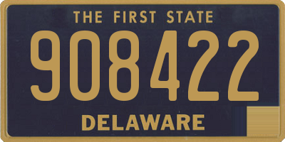 DE license plate 908422