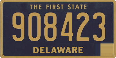 DE license plate 908423